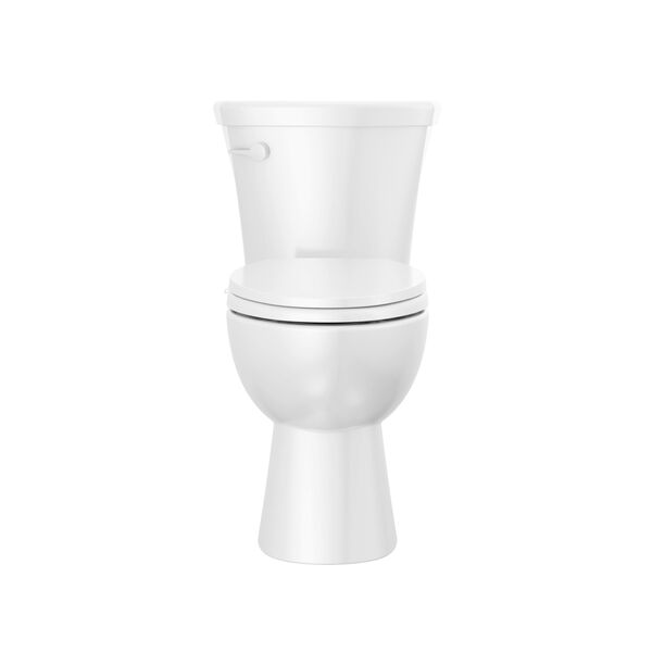 Toilet Single-Flush with Bidet Seat Bundle