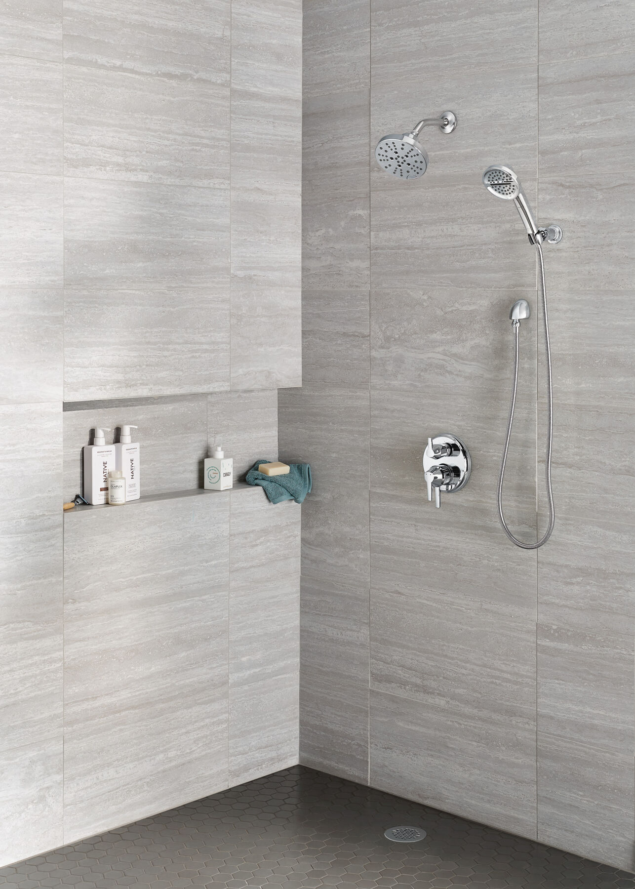 H<sub>2</sub>Okinetic&reg; 5-Setting Contemporary Raincan Shower Head