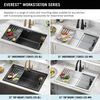 33&rdquo;&nbsp;Granite Composite&nbsp;Workstation Kitchen Sink&nbsp;Drop-In&nbsp;Top Mount&nbsp;Single Bowl with&nbsp;WorkFlow&trade; Ledge and Accessories