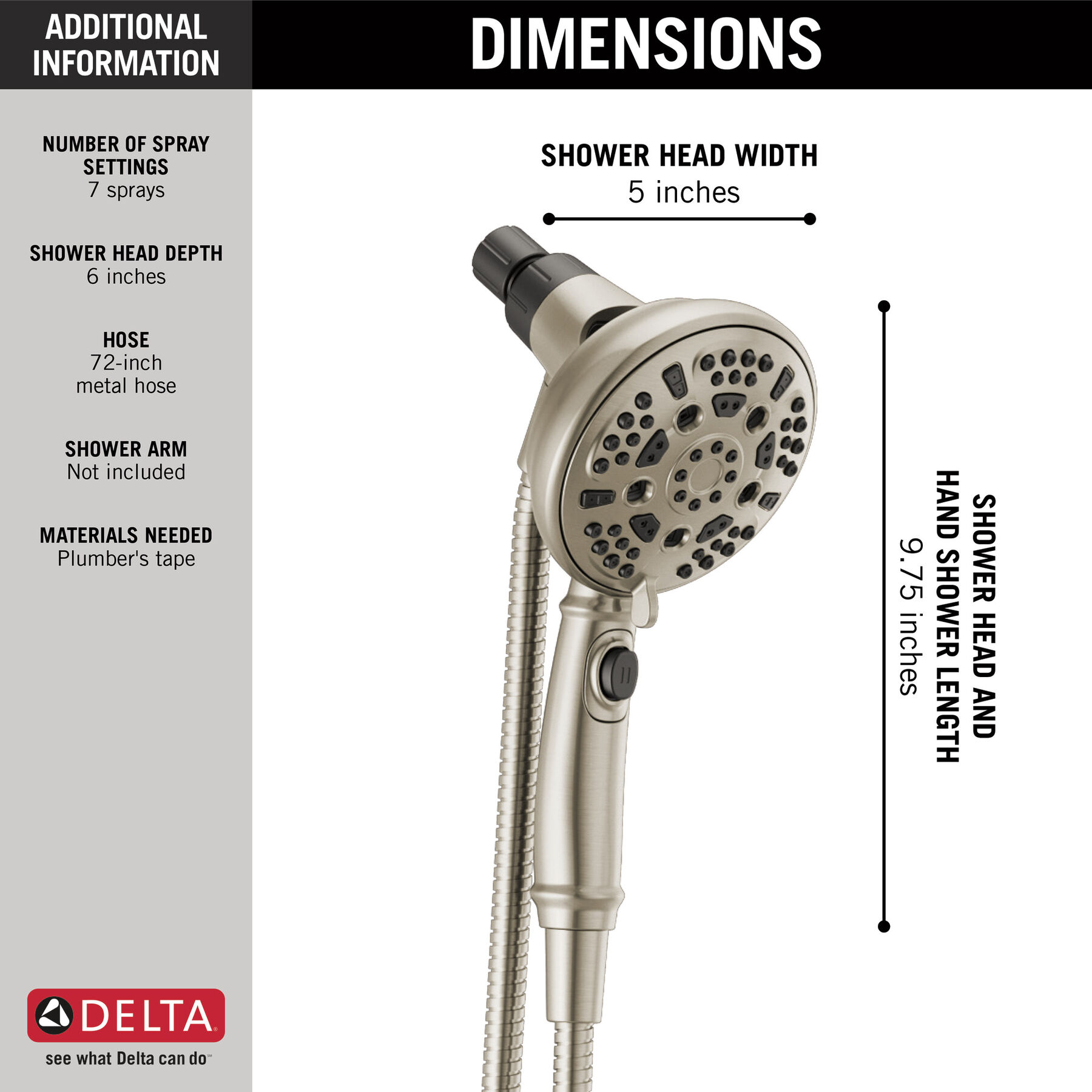 SureDock Hand Shower 1.75 GPM