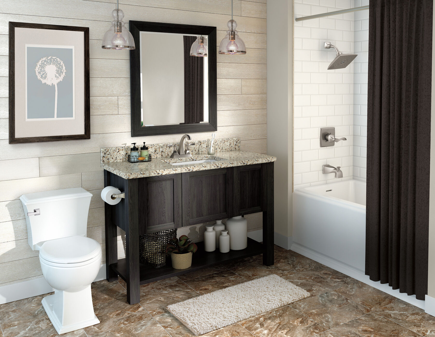 Two Handle Centerset Bathroom Faucet