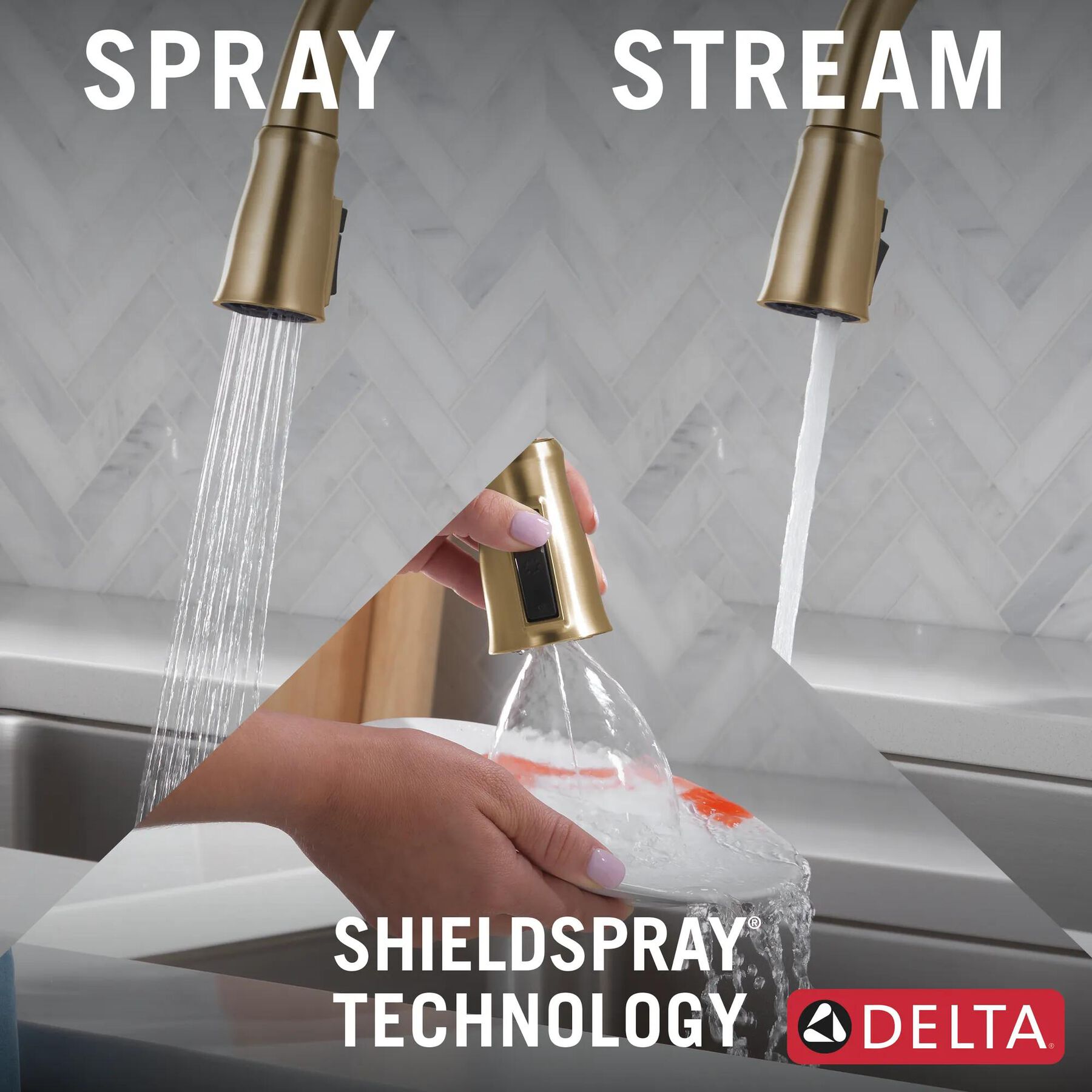 Single-Handle Pull-Down Kitchen Faucet with Touch<sub>2</sub>O&reg; Technology Technology