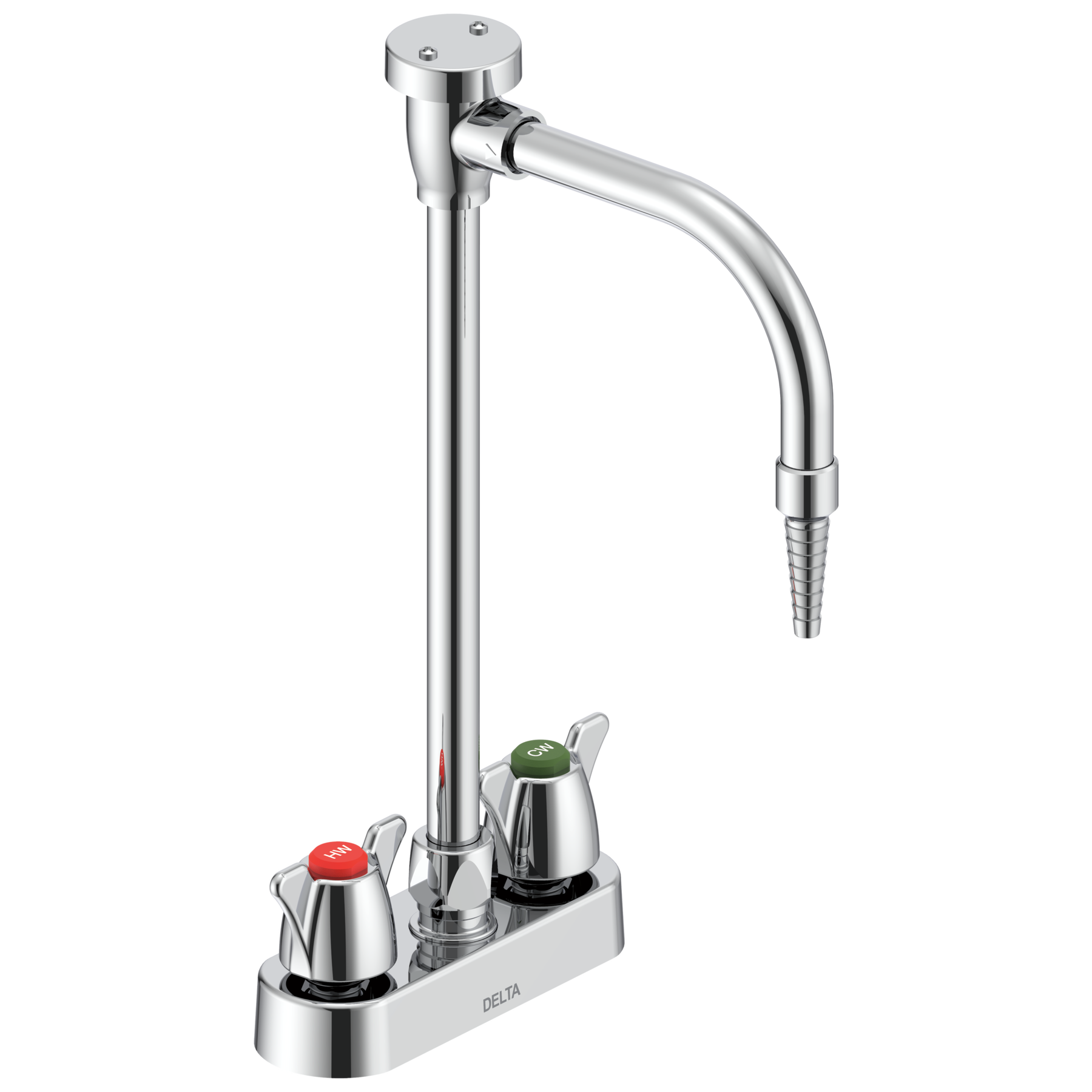 Two Handle 4" Deck Mount Laboratory Mixing Faucet