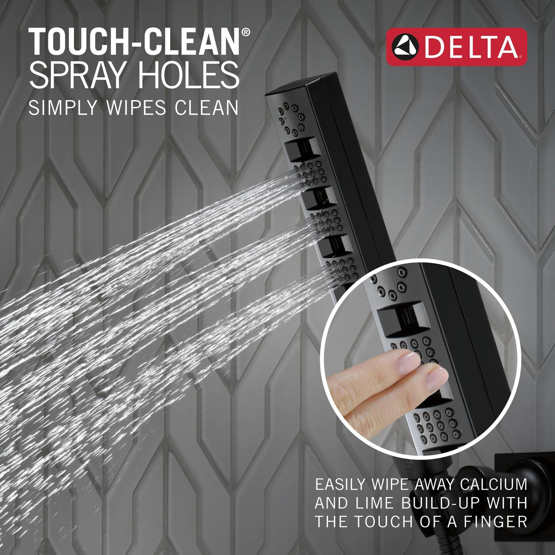 H2Okinetic&reg; 5-Setting Wall Mount Hand Shower
