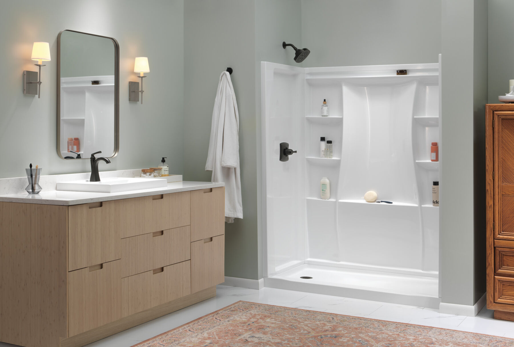 Classic 500 Shower Base 60"x30" Left Drain