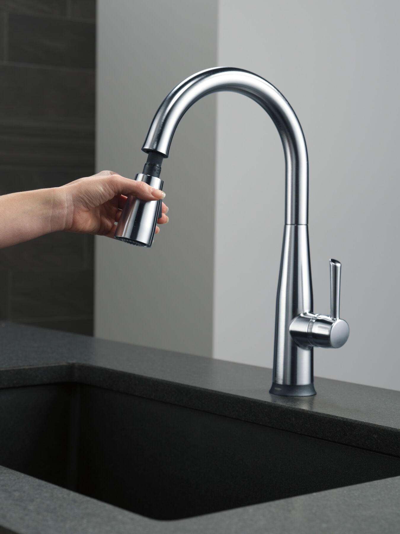 VoiceIQ&reg; Single Handle Pull-Down Faucet with Touch<sub>2</sub>O&reg; Technology