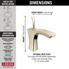 Single Handle Bathroom Faucet - Metal Pop-Up (Recertified)