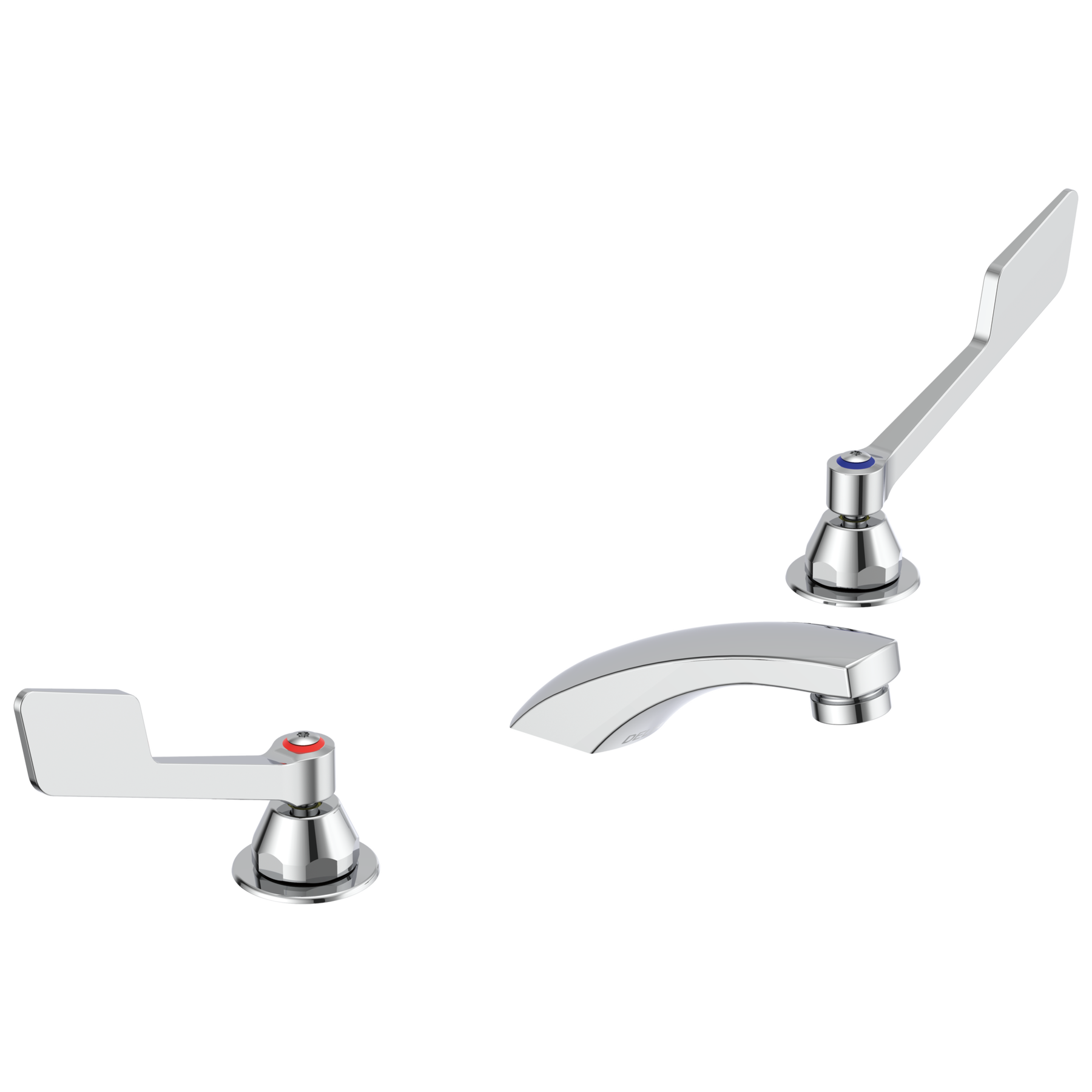 Two Handle Widespread Bathroom Faucet - Less Pop-Up