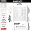 60x32 Alcove Shower Bundle - Right