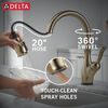 VoiceIQ&reg; Single Handle Pull-Down Faucet with Touch2O Technology and Soap Dispenser