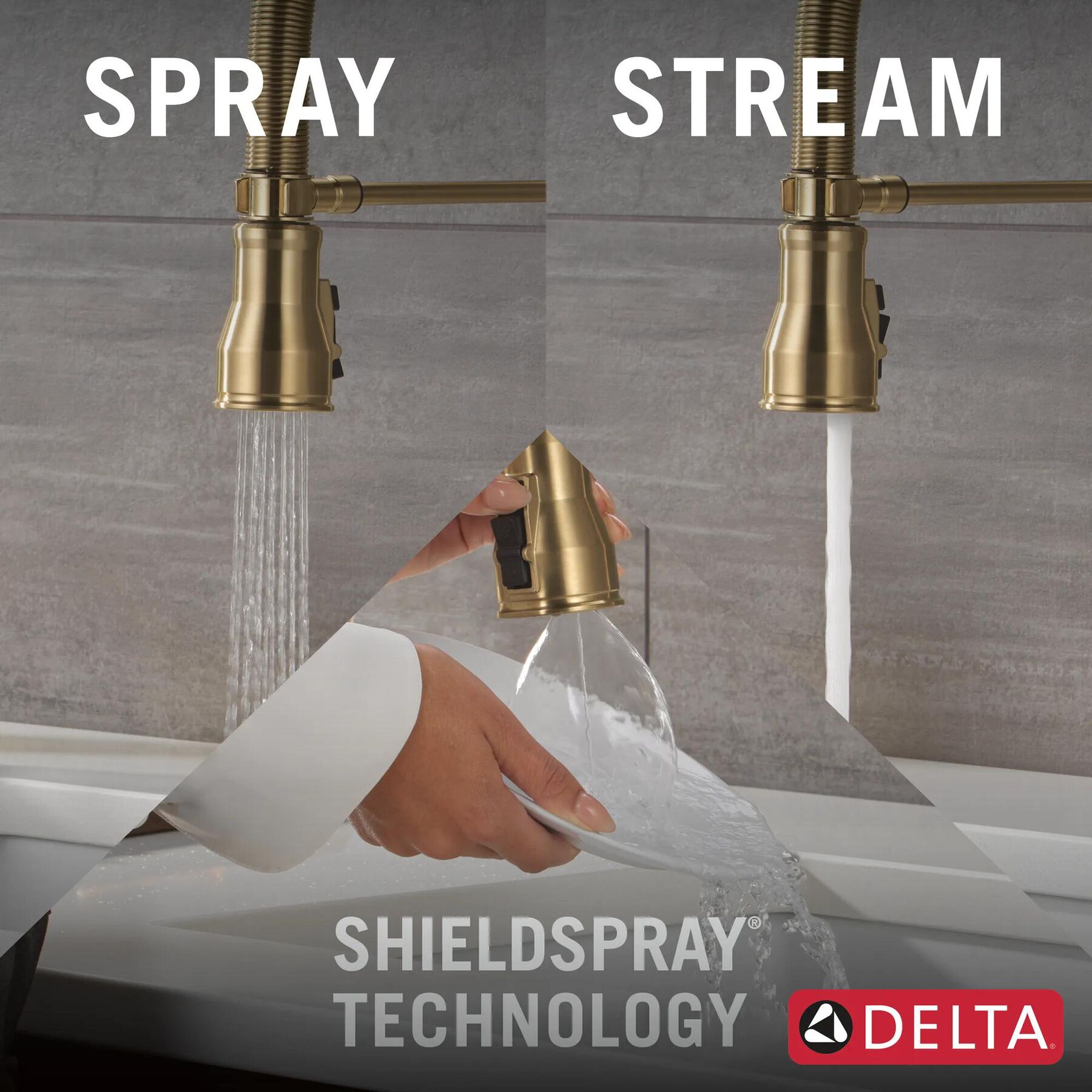 Touch<sub>2</sub>O&reg; Technology Kitchen Faucet with Touchless Technology