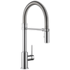 Single Handle Pull-Down Kitchen Faucet With Spring Spout