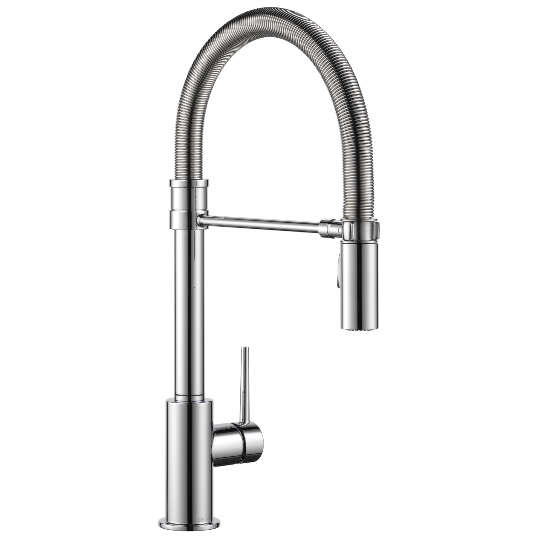 Single Handle Pull-Down Kitchen Faucet With Spring Spout