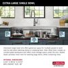 45&rdquo; Workstation Undermount Single Bowl 16 Gauge Stainless Steel Kitchen Sink with 2-Tier&nbsp;WorkFlow&trade; Ledge and Accessories
