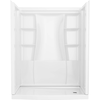 60 x 32" Curved Alcove Shower Base with Right Drain