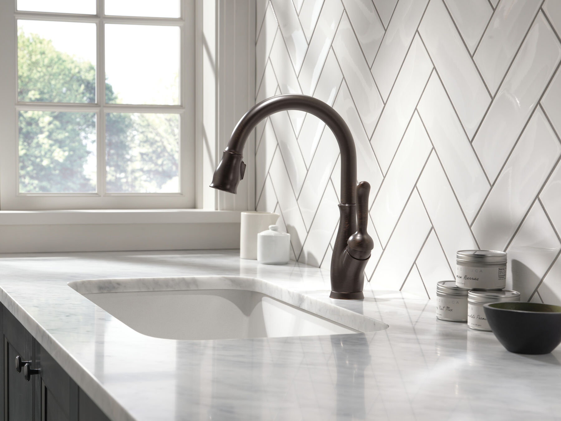 Single Handle Pull-Down Kitchen Faucet with ShieldSpray&reg; Technology