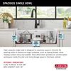 32&rdquo; Granite Composite Workstation Kitchen Sink Undermount Single Bowl with WorkFlow&trade; Ledge and Accessories