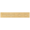 Modern High Flow Push Button Thermostatic Trim - 3 Outlet