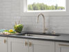 Single Handle Pull-Down Touch<sub>2</sub>O&reg; Technology Kitchen Faucet with Touchless Technology