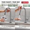 Touch<sub>2</sub>O&reg; Technology Kitchen Faucet with Touchless Technology