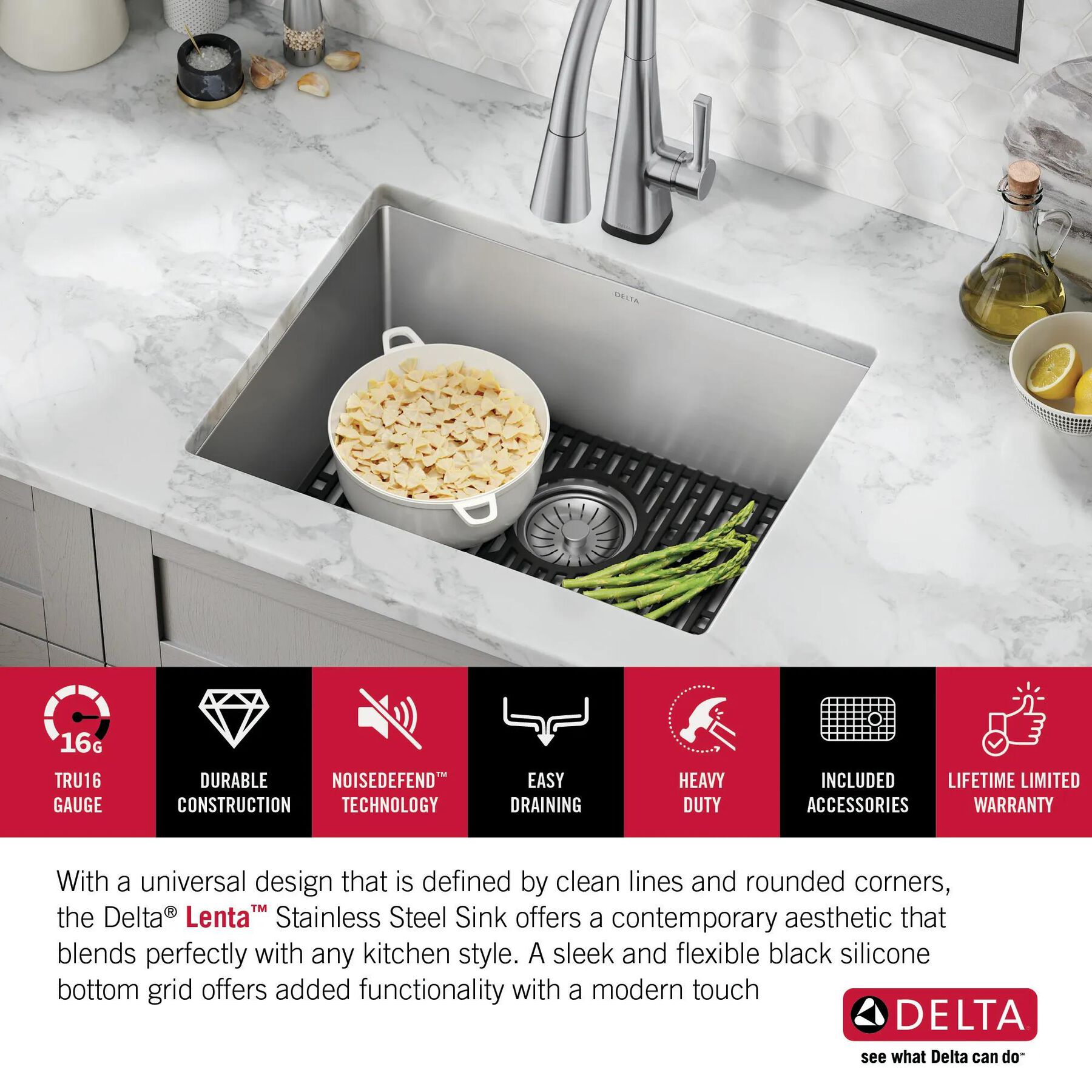 23&rdquo; Undermount Stainless Steel Single Bowl Kitchen Sink&nbsp;with Accessories