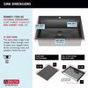30&rdquo; Drop-In Top Mount&nbsp;16 Gauge Workstation Kitchen Sink Single Bowl&nbsp;with WorkFlow&trade; Ledge and Accessories
