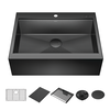 30&rdquo; Retrofit Farmhouse Apron Front 16 Gauge Workstation Kitchen Sink Single Bowl in with WorkFlow&trade; Ledge and&nbsp;Accessories for Top Mount Drop-In Installation