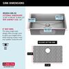 30&rdquo; Undermount Stainless Steel Single Bowl Kitchen Sink&nbsp;with Accessories