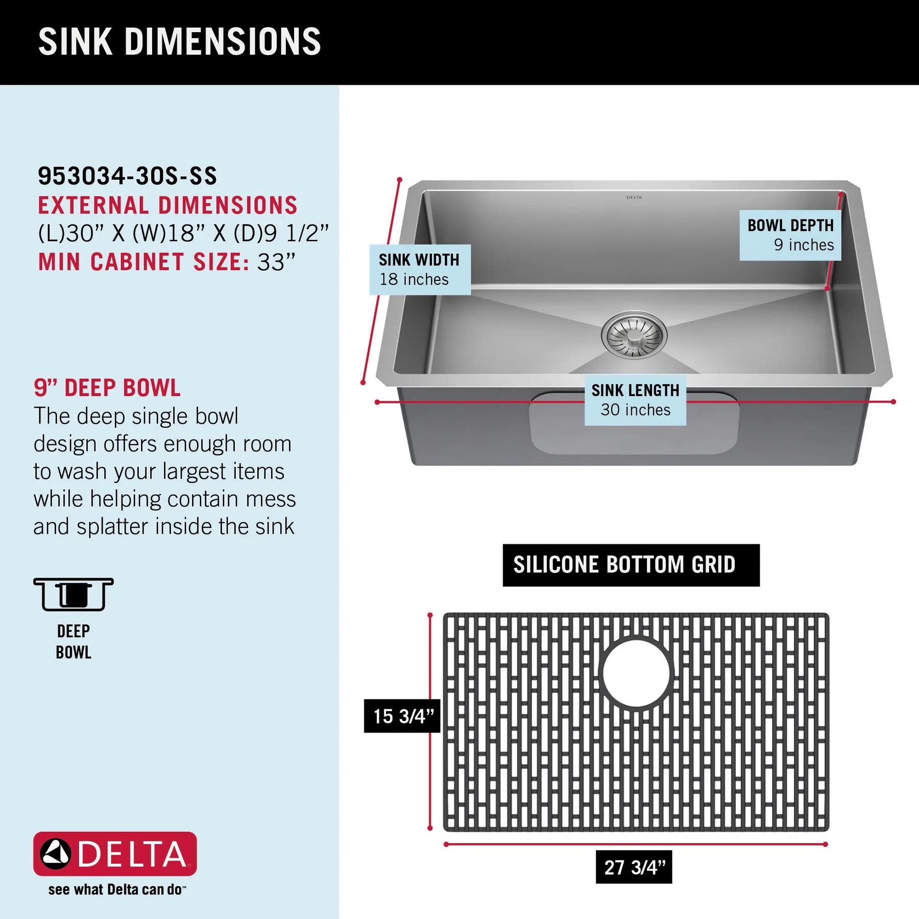30&rdquo; Undermount Stainless Steel Single Bowl Kitchen Sink&nbsp;with Accessories