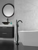 Contemporary Floor Mount Tub Filler Trim