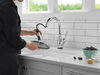 Touch2O with Touchless and VoiceIQ&reg; Technology Single Handle Pull-Down Kitchen Faucet with Soap Dispenser