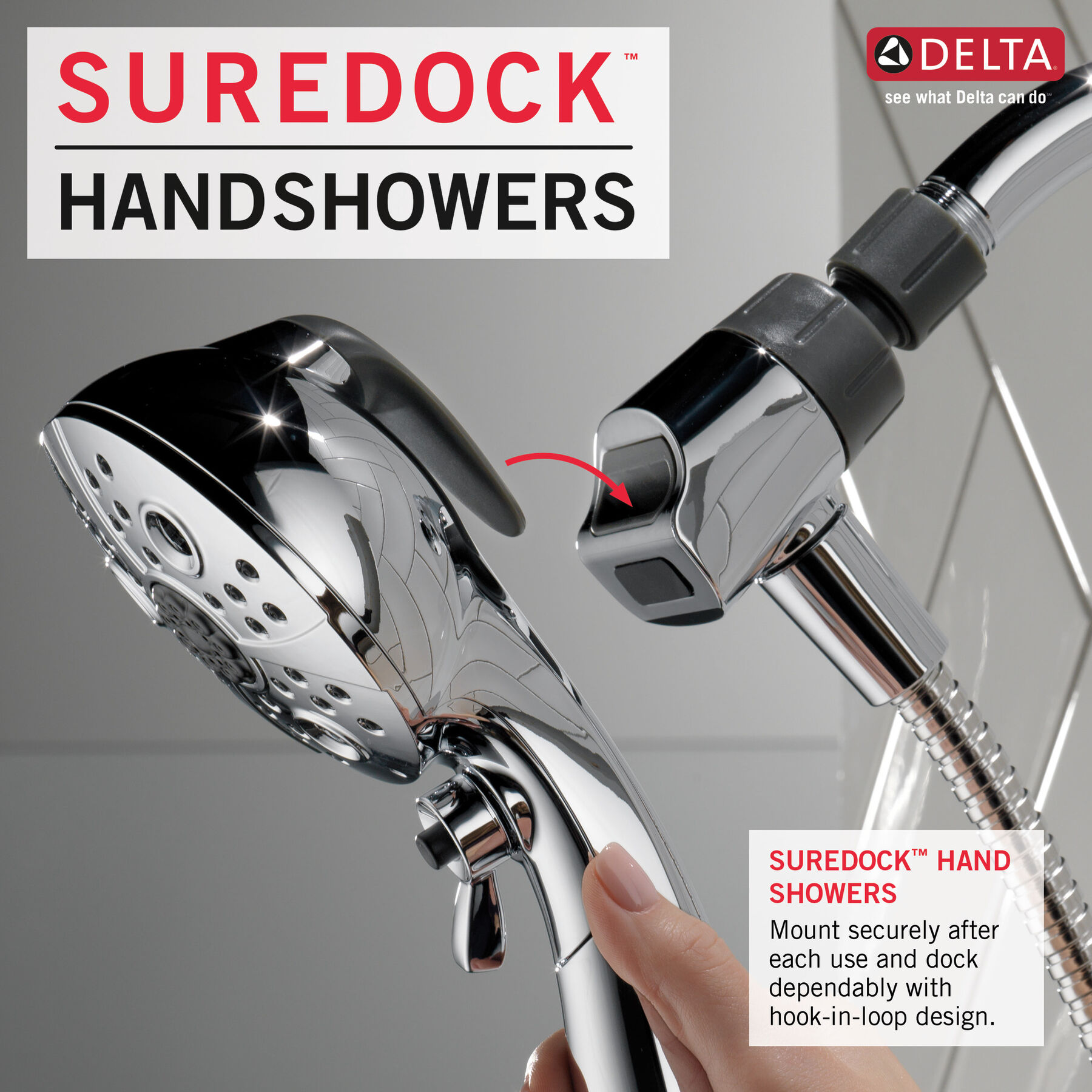 5-Setting Hand Shower SureDock