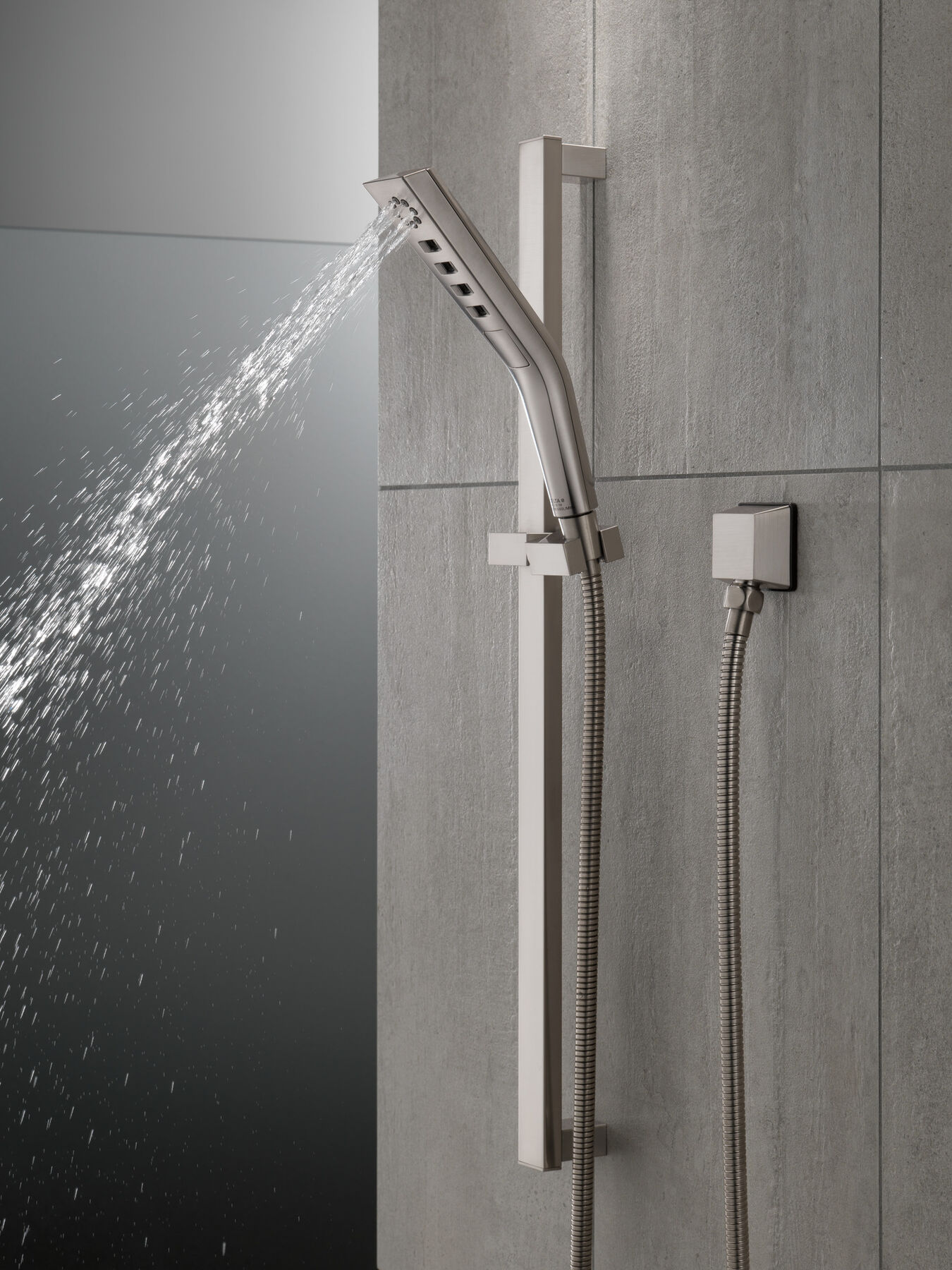 H2Okinetic&reg; 3-Setting Slide Bar Hand Shower
