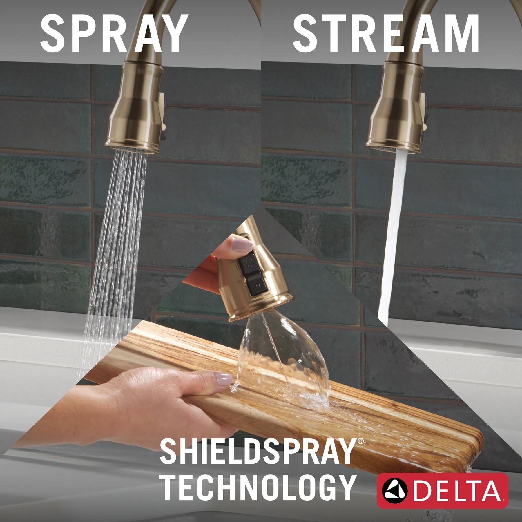 Touch<sub>2</sub>O&reg; Technology Kitchen Faucet with Touchless Technology