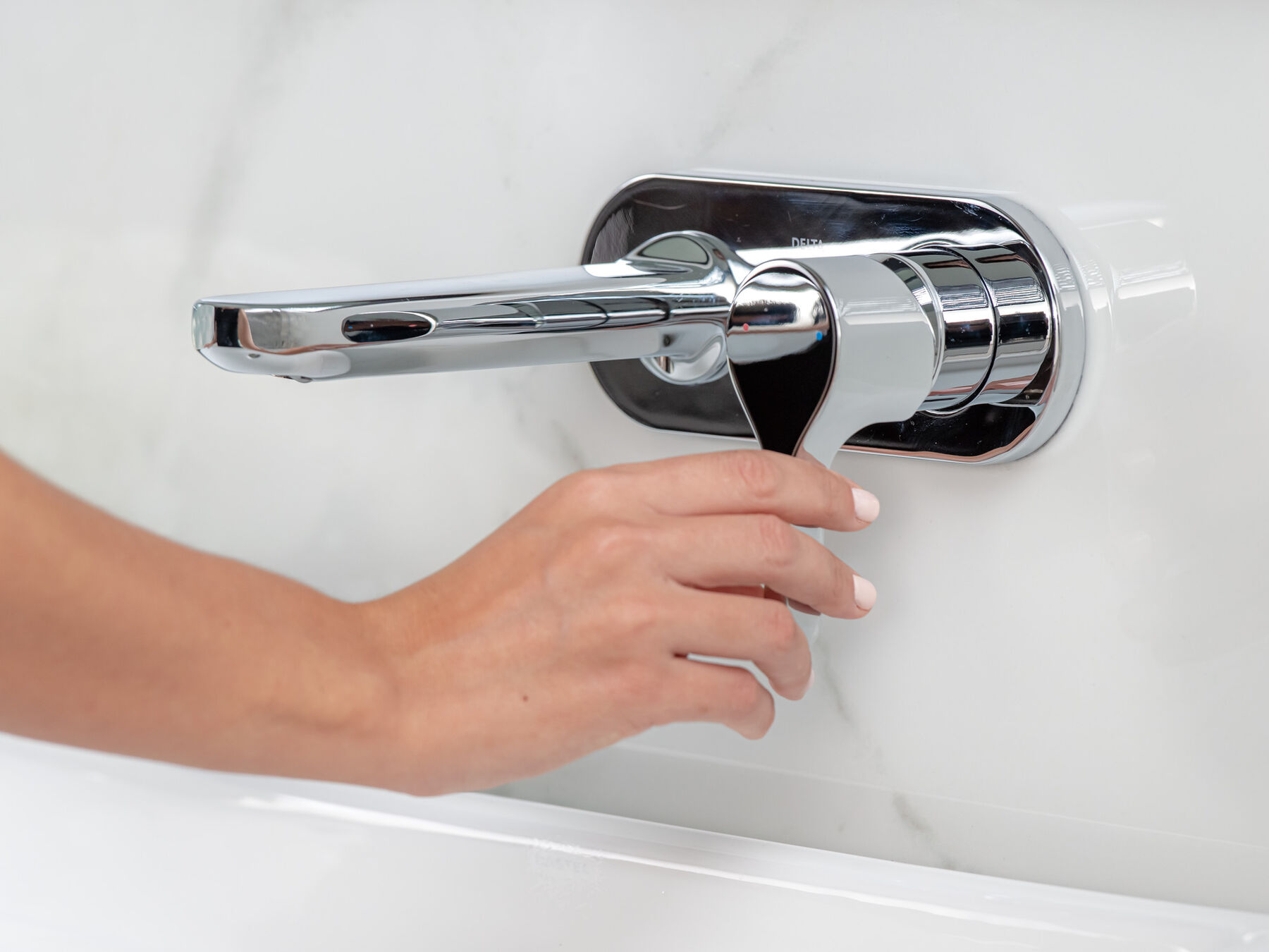 Single Handle Wall-Mount Lavatory Faucet