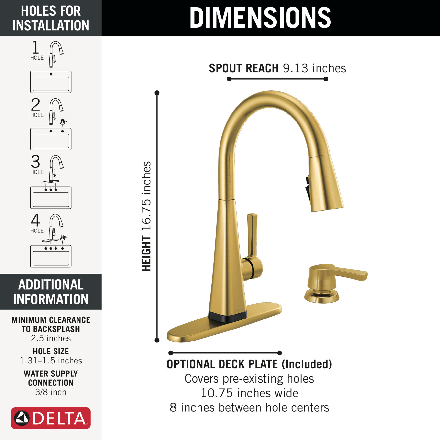 Touch2O Pull-Down Kitchen Faucet with Soap Dispenser Bundle