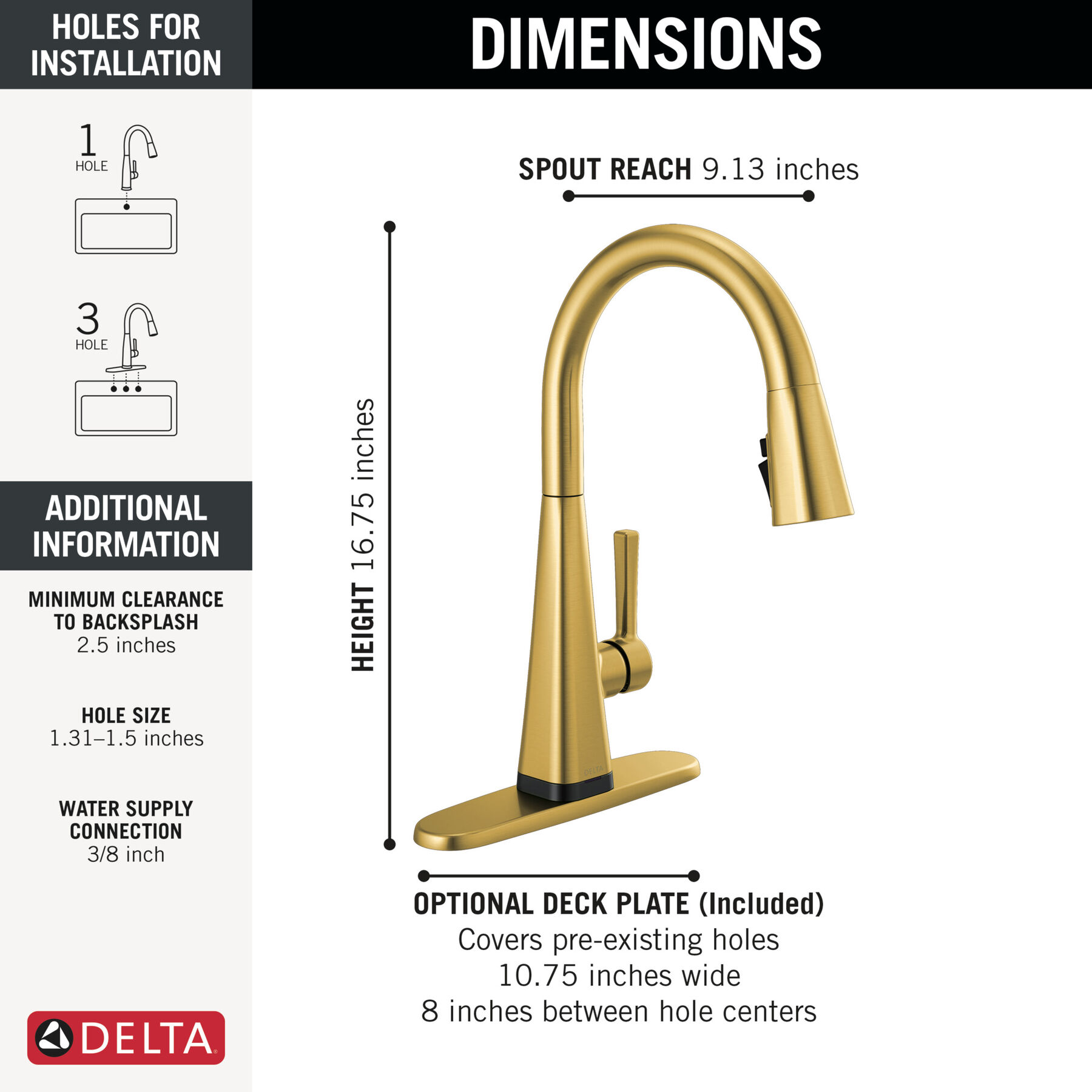 Single-Handle Pull-Down Kitchen Faucet with Touch<sub>2</sub>O&reg; Technology