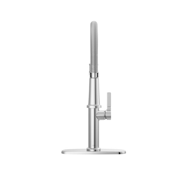 Single Handle Pull-Down Kitchen Faucet With Spring Spout