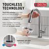 Touch<sub>2</sub>O&reg; Technology Kitchen Faucet with Touchless Technology