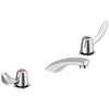 Two Handle Widespread Bathroom Faucet - Less Pop-Up