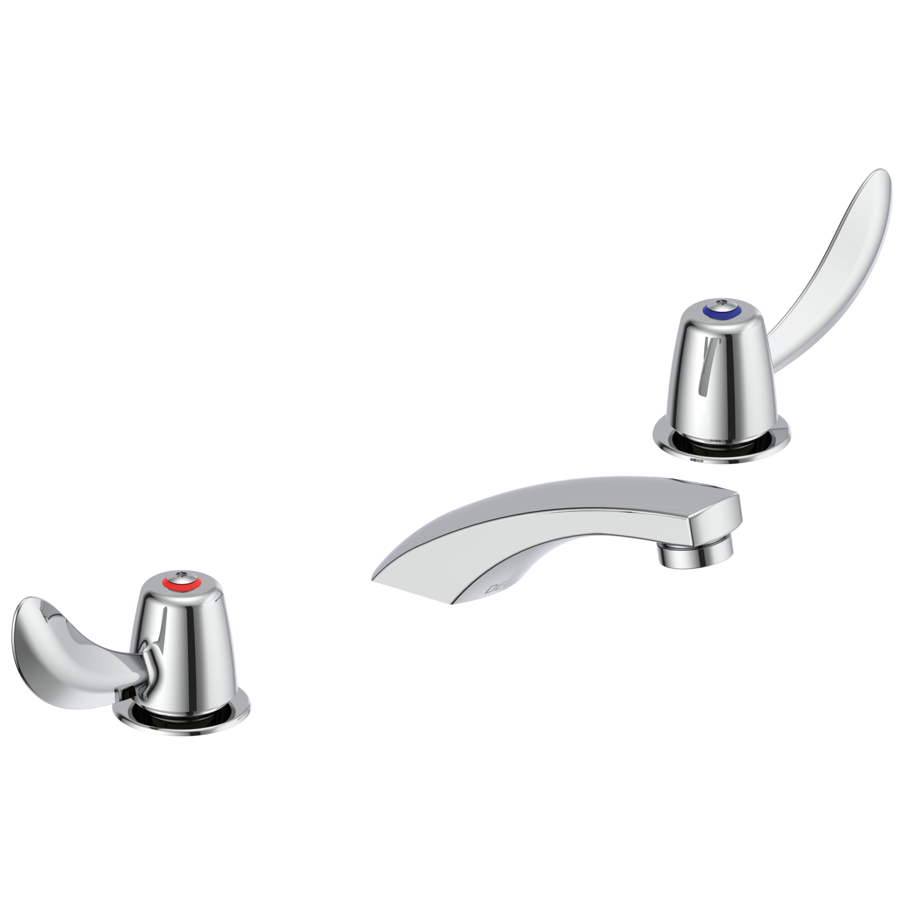 Two Handle Widespread Bathroom Faucet - Less Pop-Up