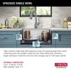 23&rdquo; Workstation Undermount&nbsp;Single Bowl&nbsp;16 Gauge Stainless Steel&nbsp;Kitchen Sink&nbsp;with&nbsp;WorkFlow&trade; Ledge and Accessories