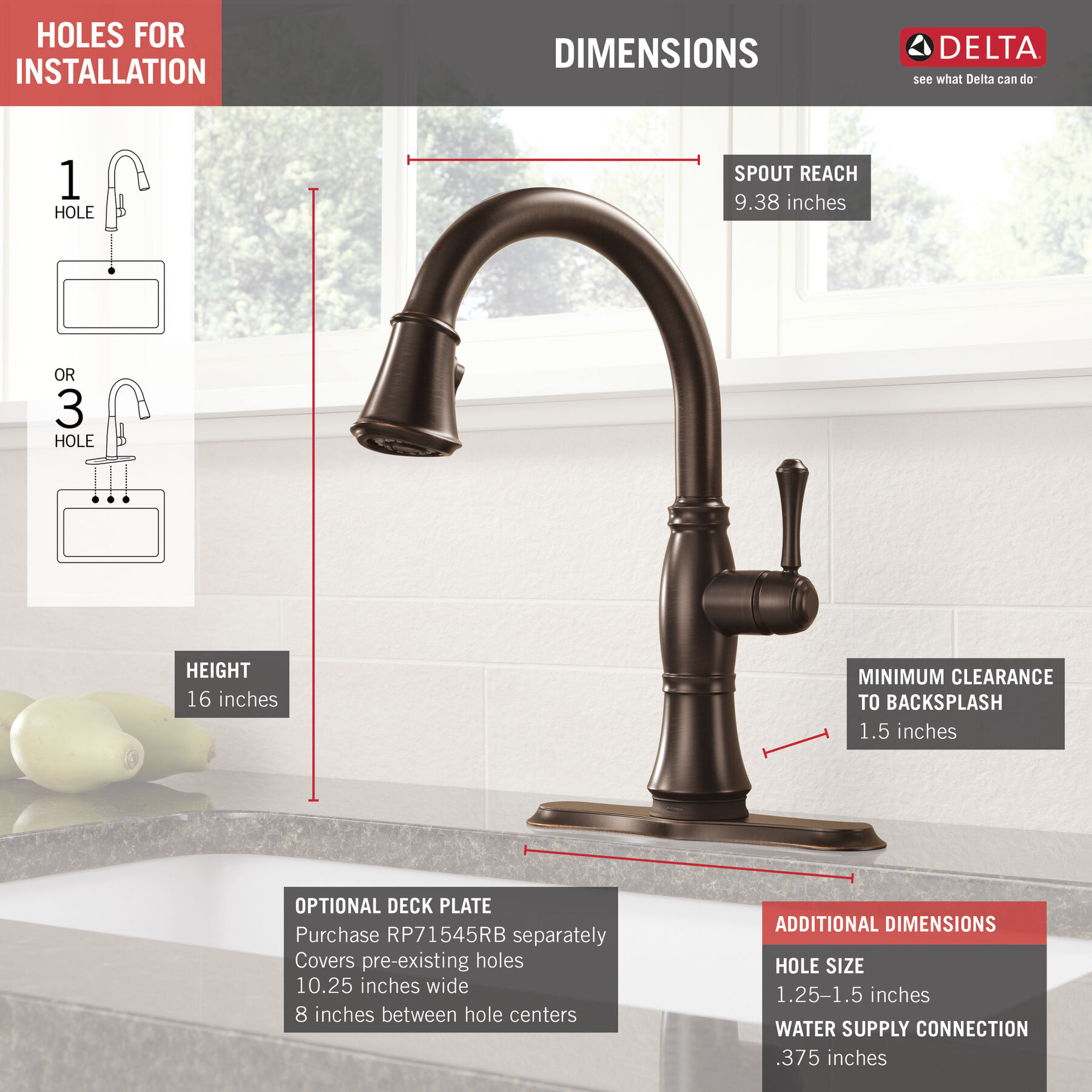 Single Handle Pull-Down Kitchen Faucet with Touch2O&reg; and ShieldSpray&reg; Technologies