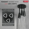 H<sub>2</sub>Okinetic&reg; Pendant Raincan Shower Head with LED Light (Recertified)