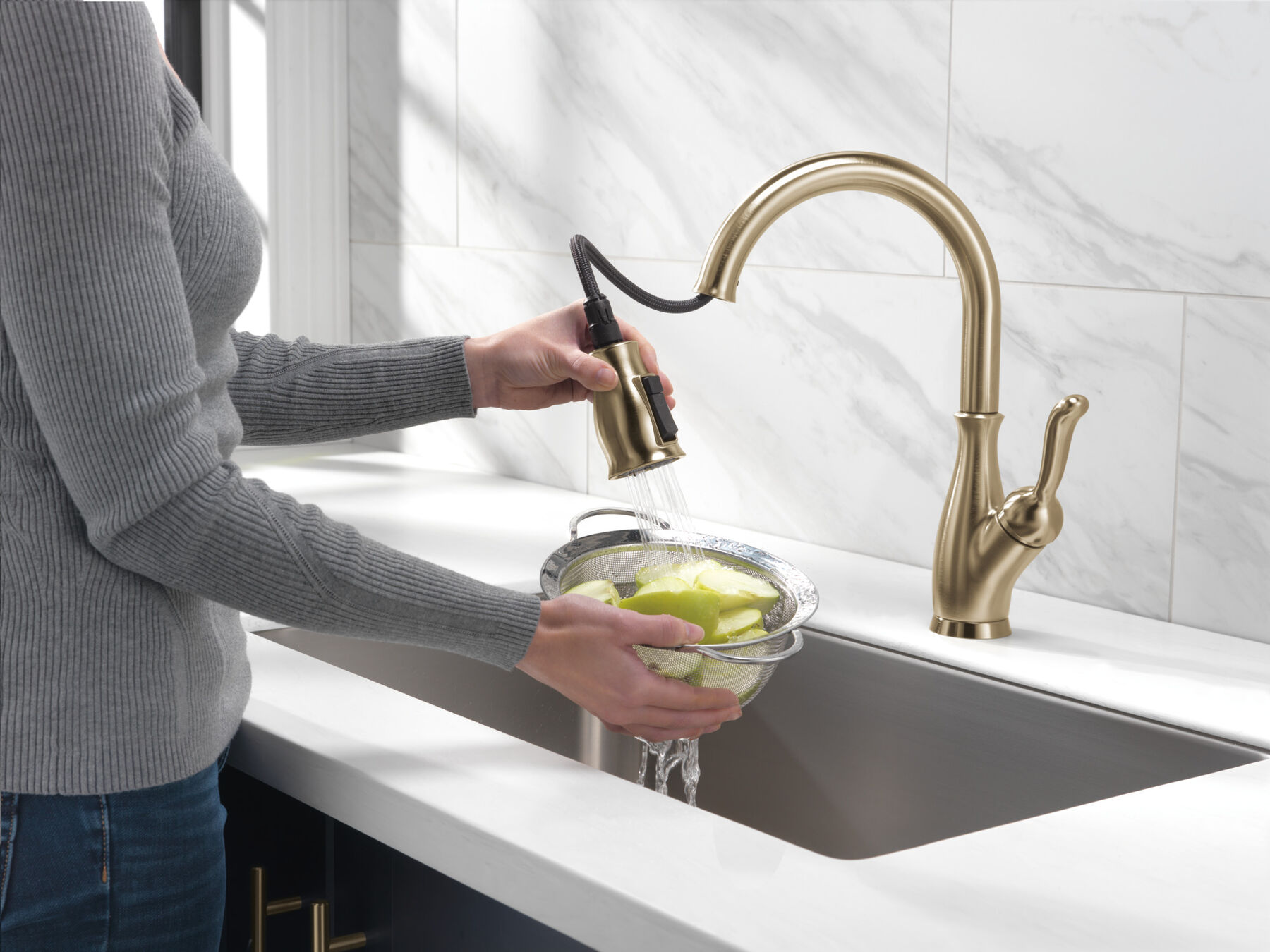 Single Handle Pull-Down Kitchen Faucet with ShieldSpray&reg; Technology