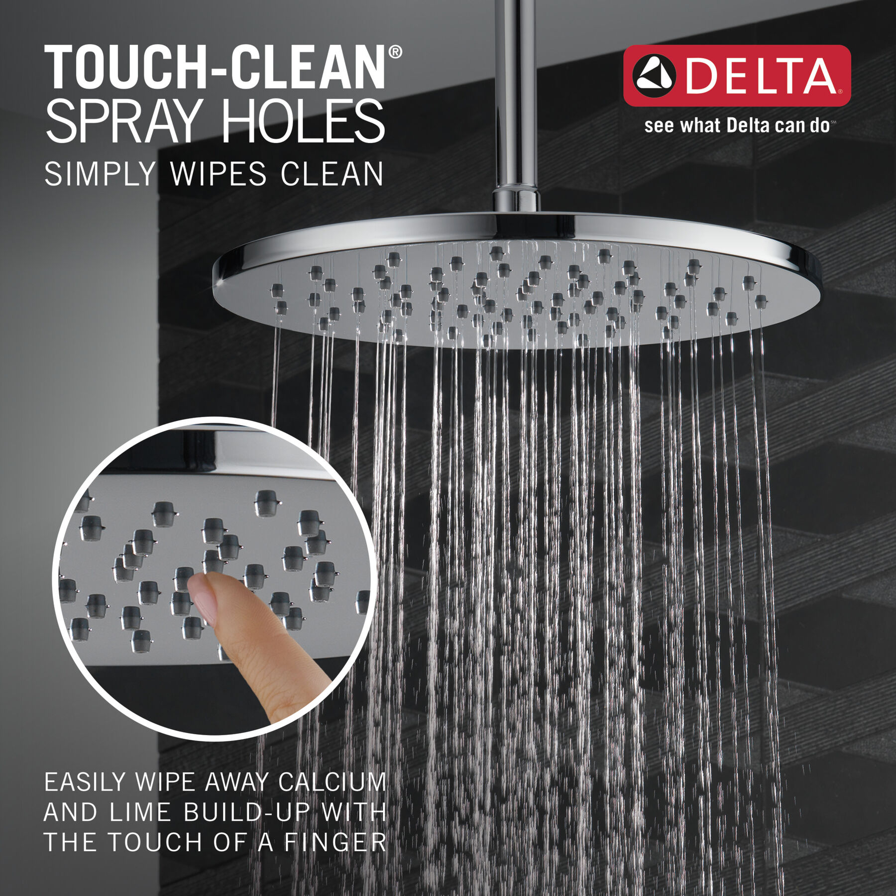 Single-Setting Metal Raincan Shower Head