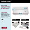 32&rdquo; Granite Composite Workstation Kitchen Sink Undermount Single Bowl with WorkFlow&trade; Ledge and Accessories