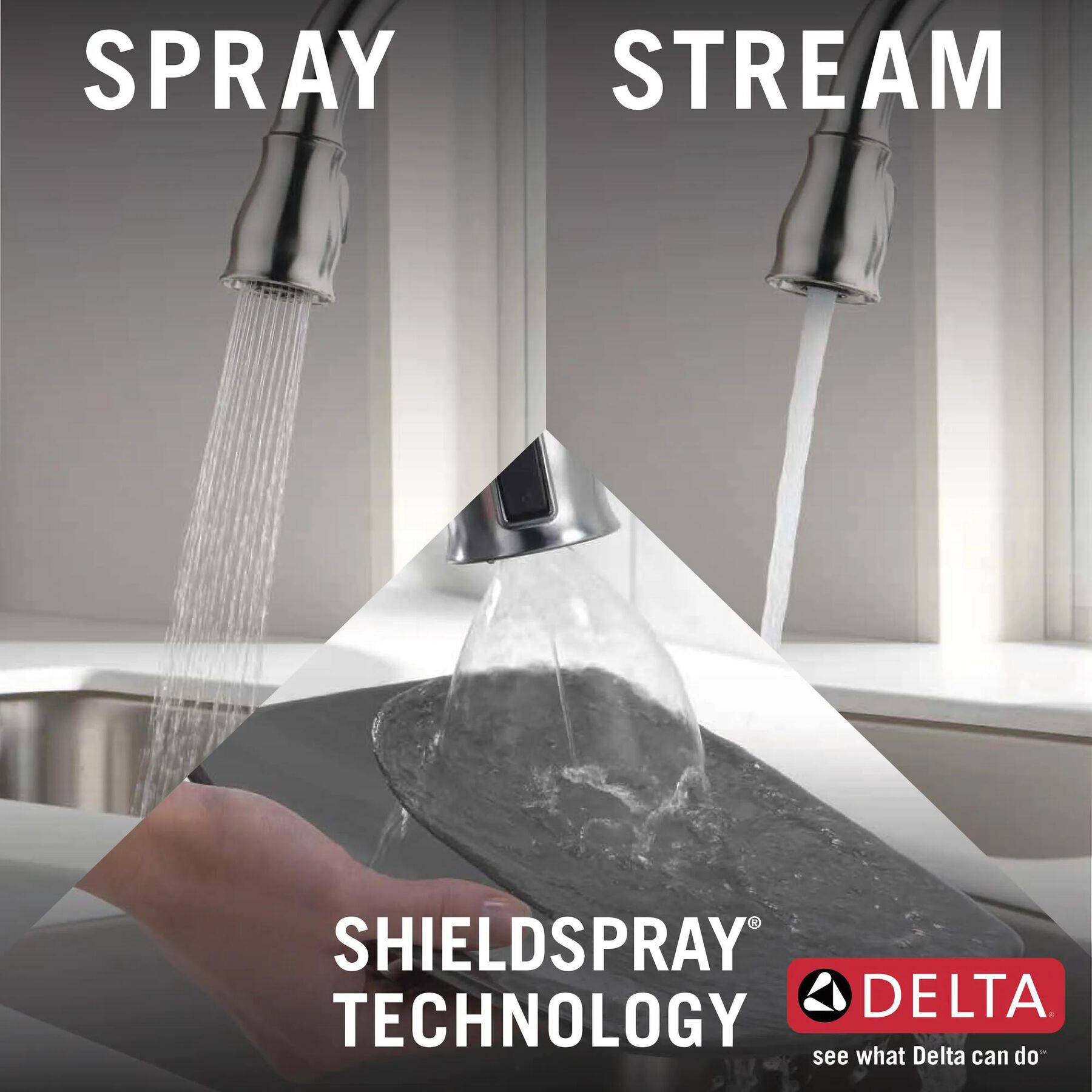 Single Handle Pull-Down Kitchen Faucet with ShieldSpray&reg; Technology