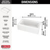 EverEdge Bathtub 60"x32" Left Drain
