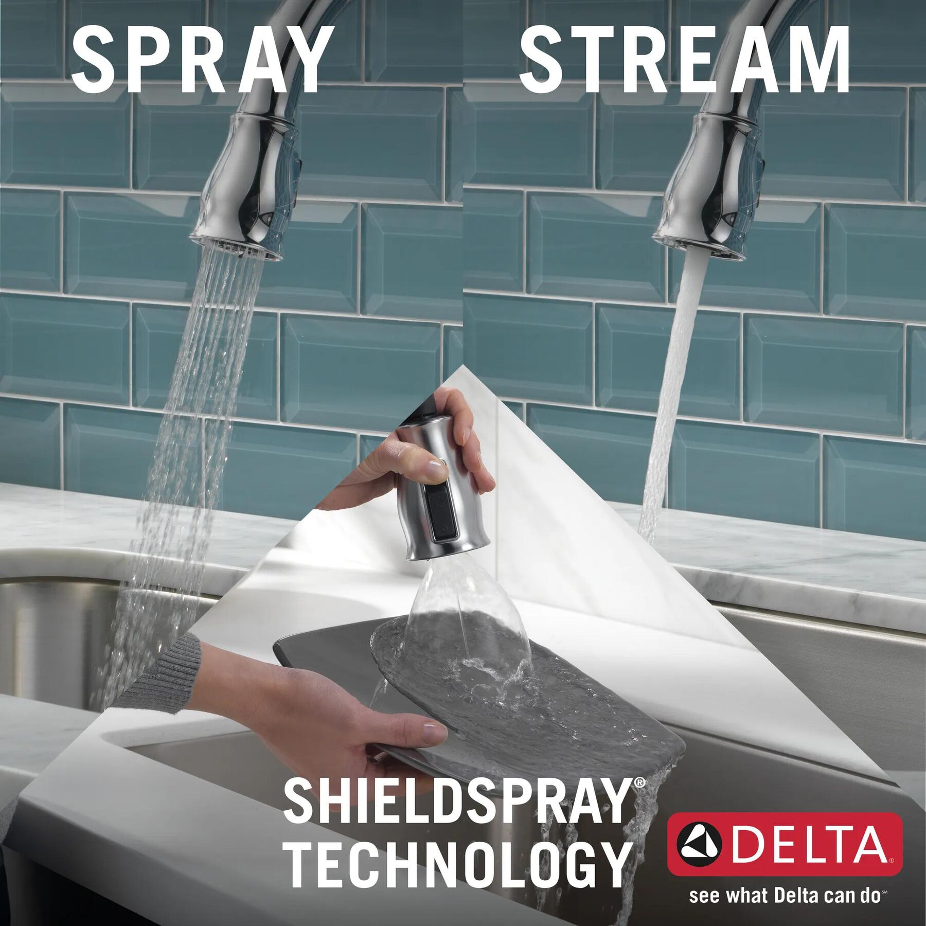 Single Handle Pull-Down Kitchen Faucet with Touch2O&reg; and ShieldSpray&reg; Technologies